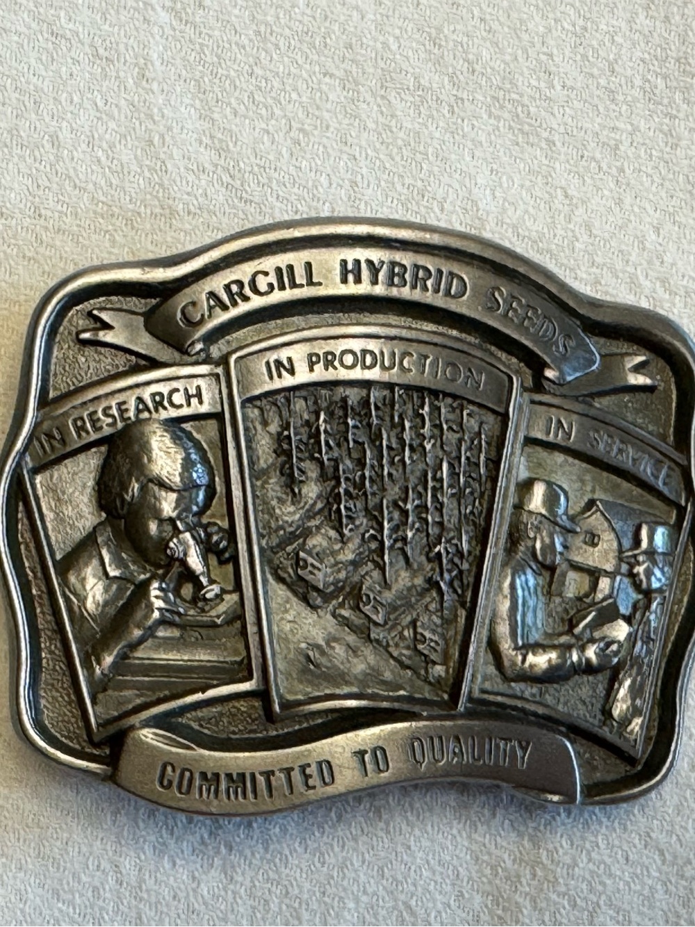 Vintage Cargill Hybrid Seeds Commemorative Belt Buckle 126/1000 New